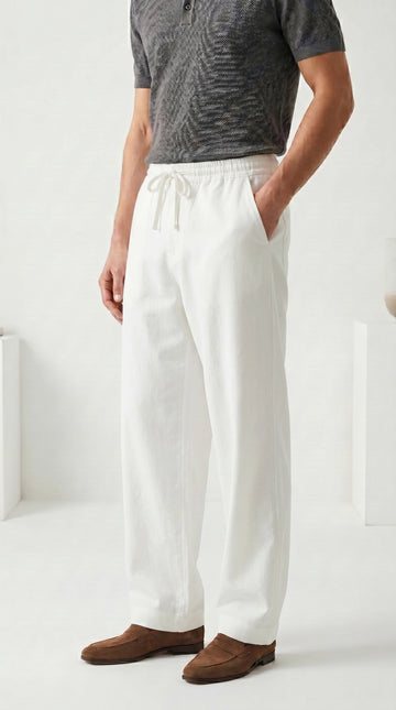 Lyocell linen Trouser With Elastic