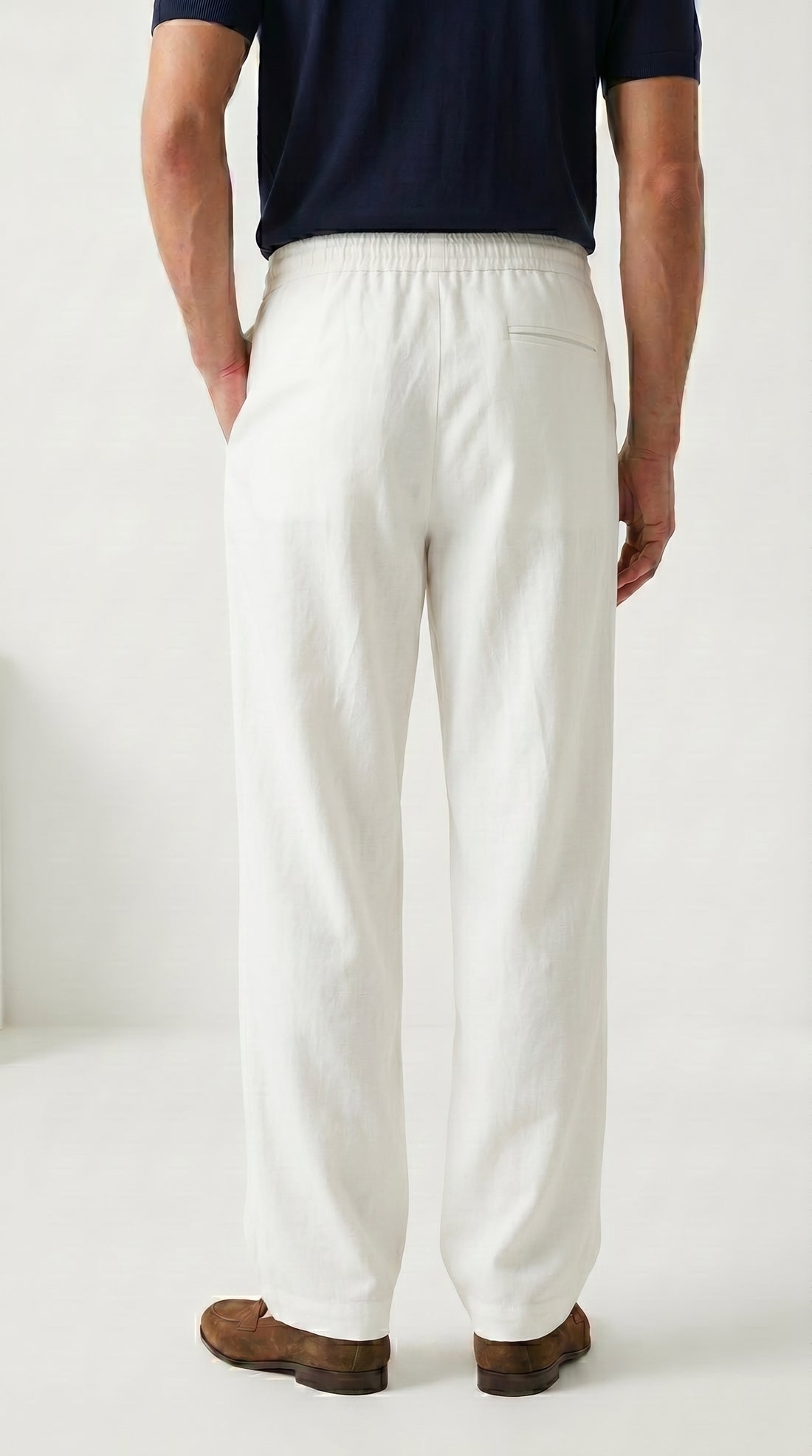 Lyocell linen Trouser With Elastic