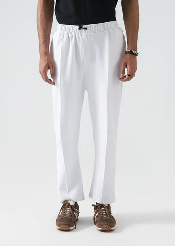 White Pleated Trouser
