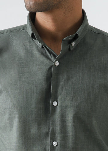 Olive Linen Shirt